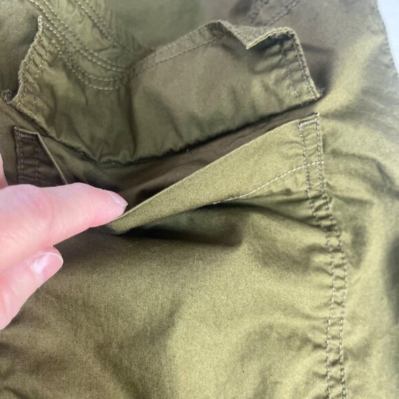 Arizona Jean Co Cargo Pants Casual Pull On Womens Large Olive Green - Picture 6 of 8